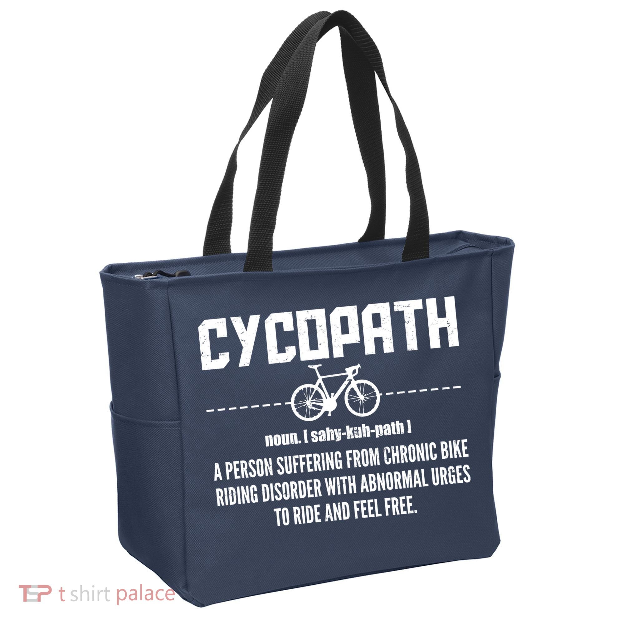 Cycopath Definition Biking Cycling Tote Bag