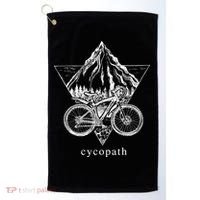 Cycopath Funny Cycling  Golf Towel thumb 0