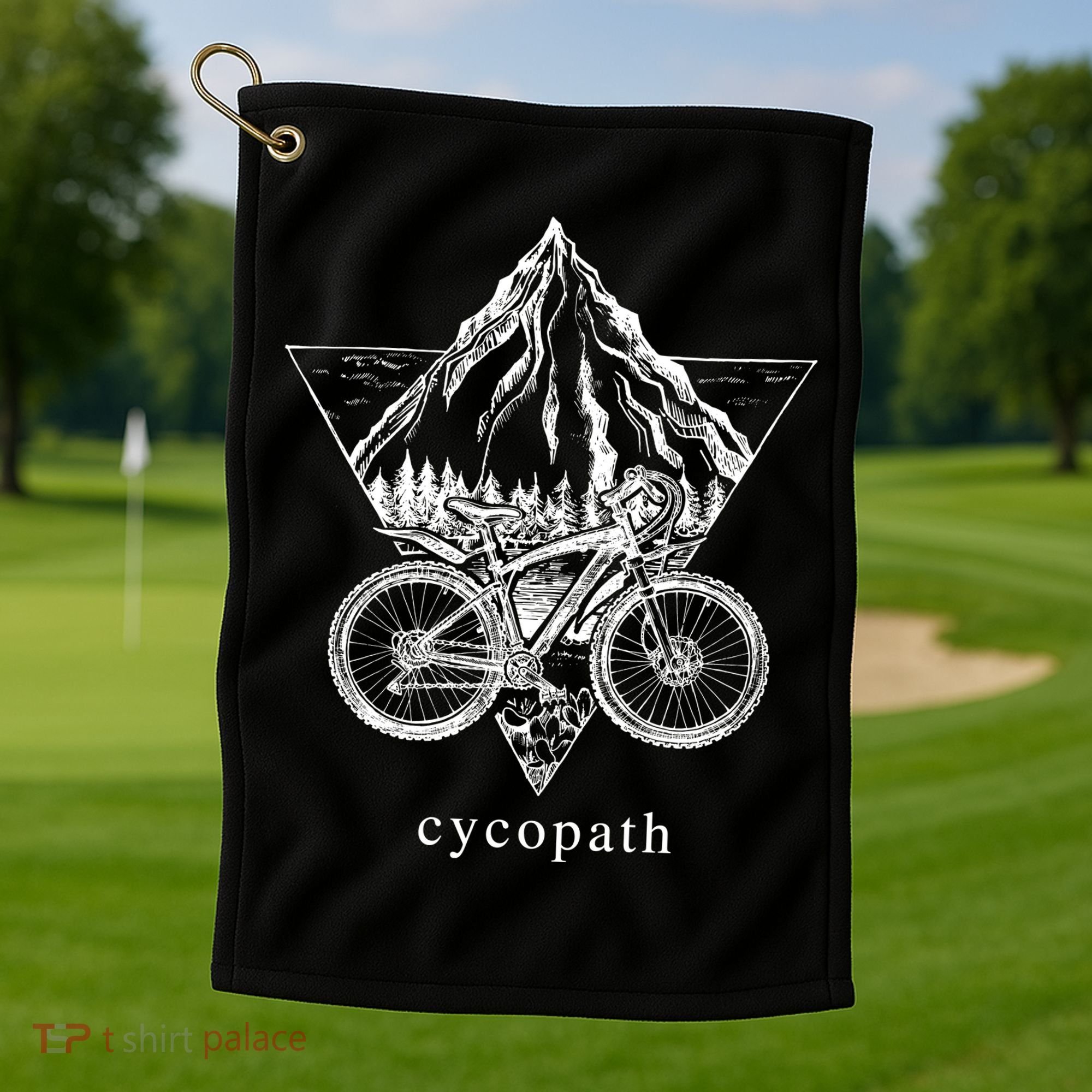 Cycopath Funny Cycling  Golf Towel