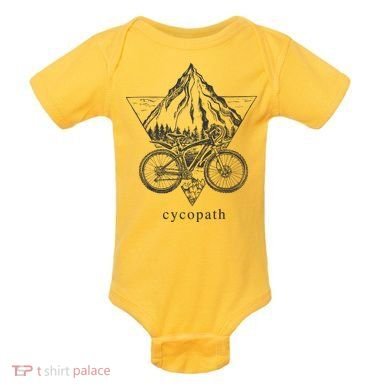 Cycopath Funny Cycling  Baby Bodysuit