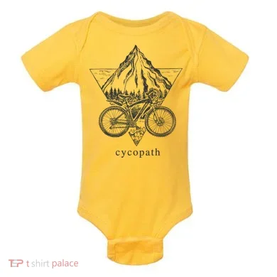 Cycopath Funny Cycling  Baby Bodysuit