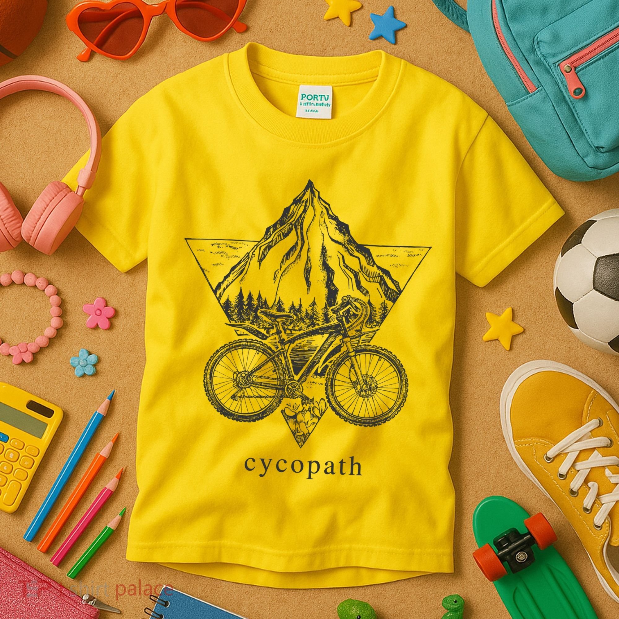Cycopath Funny Cycling  Kids T-Shirt