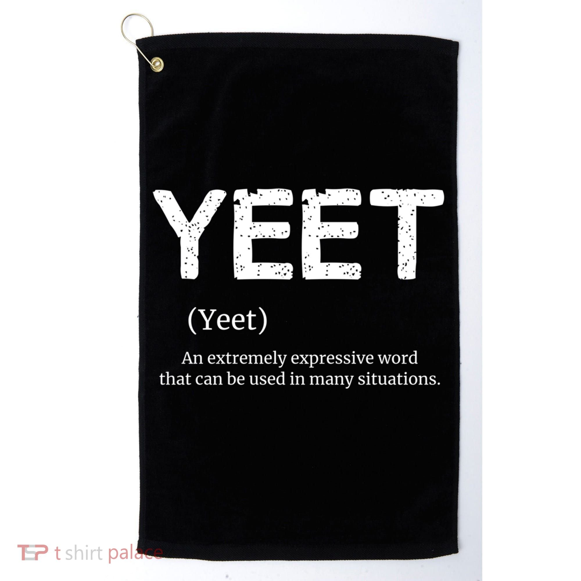 Cool Yeet Definition Meme Slang Boys Girls Teens Kids Funny Gift Golf Towel