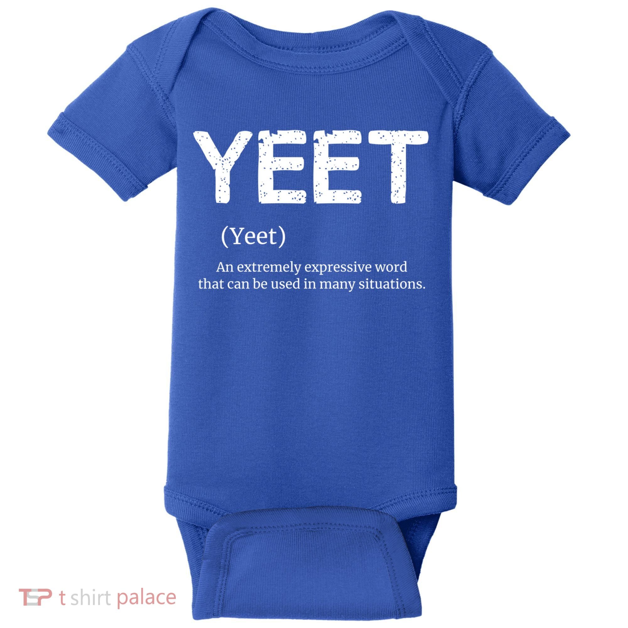 Cool Yeet Definition Meme Slang Boys Girls Teens Kids Funny Gift Baby Bodysuit