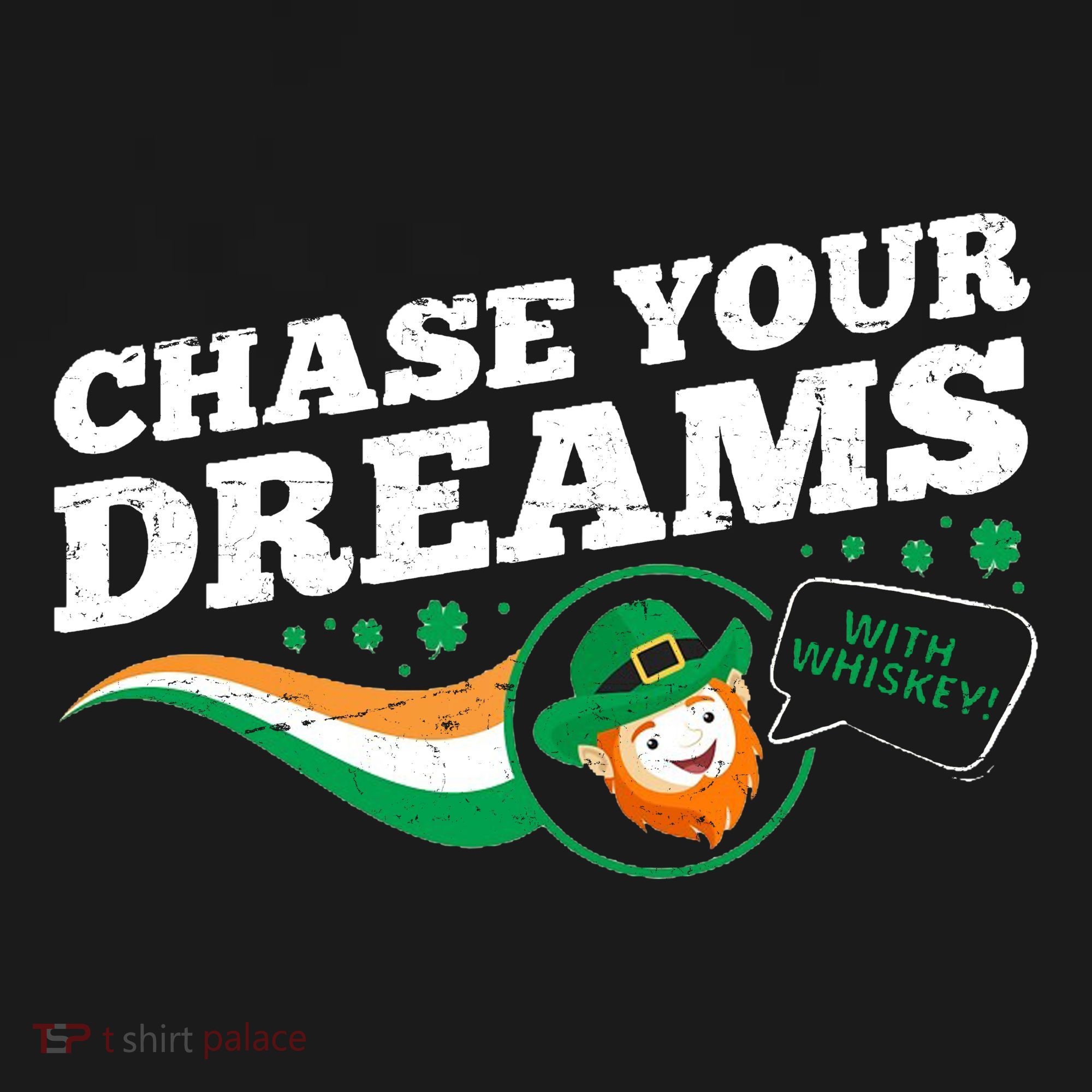 Chase Your Dreams With Whisky Leprechaun Coaster