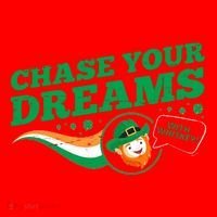 Chase Your Dreams With Whisky Leprechaun Santa Hat thumb 1