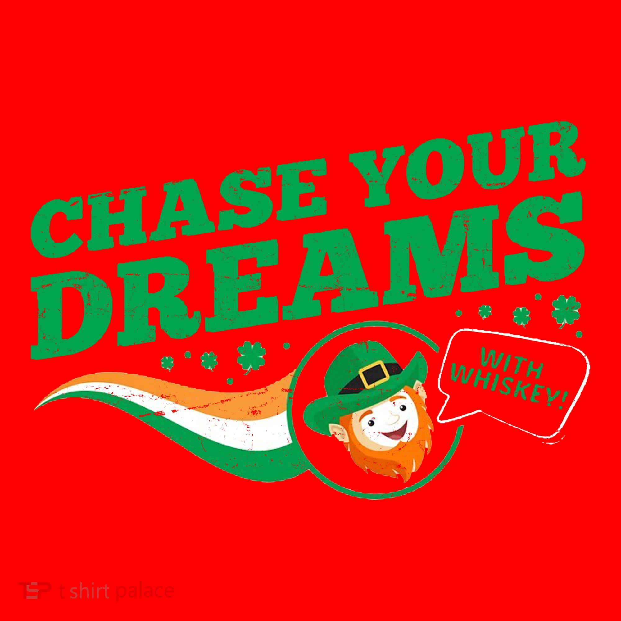 Chase Your Dreams With Whisky Leprechaun Santa Hat