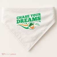 Chase Your Dreams With Whisky Leprechaun USA-Made Doggie Bandana thumb 0