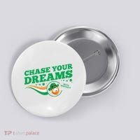 Chase Your Dreams With Whisky Leprechaun Button thumb 0