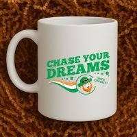 Chase Your Dreams With Whisky Leprechaun Coffee Mug thumb 2