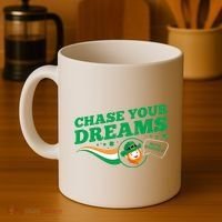 Chase Your Dreams With Whisky Leprechaun Coffee Mug thumb 4