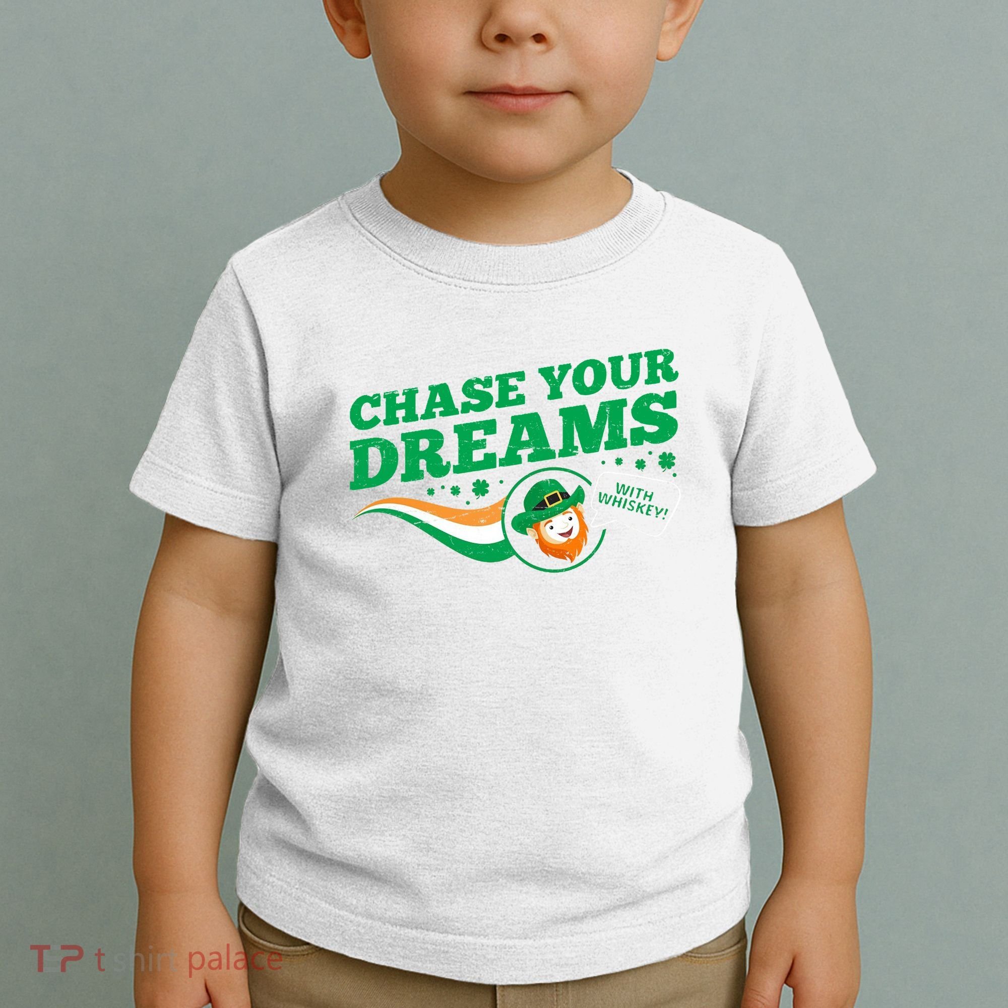 Chase Your Dreams With Whisky Leprechaun Toddler T-Shirt