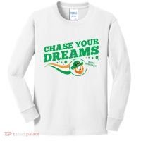 Chase Your Dreams With Whisky Leprechaun Kids Long Sleeve Shirt thumb 0