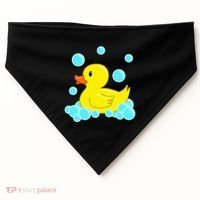 Cute Yellow Duck Duckie Bath Toys Rubber Ducky USA-Made Doggie Bandana thumb 0