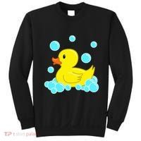 Cute Yellow Duck Duckie Bath Toys Rubber Ducky Sweatshirt thumb 0