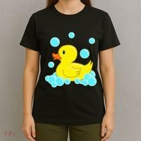Cute Yellow Duck Duckie Bath Toys Rubber Ducky T-Shirt thumb 4
