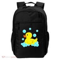 Cute Yellow Duck Duckie Bath Toys Rubber Ducky Backpack thumb 0