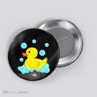 Cute Yellow Duck Duckie Bath Toys Rubber Ducky Button thumb 0