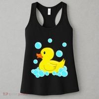 Cute Yellow Duck Duckie Bath Toys Rubber Ducky Women's Tank Top thumb 3