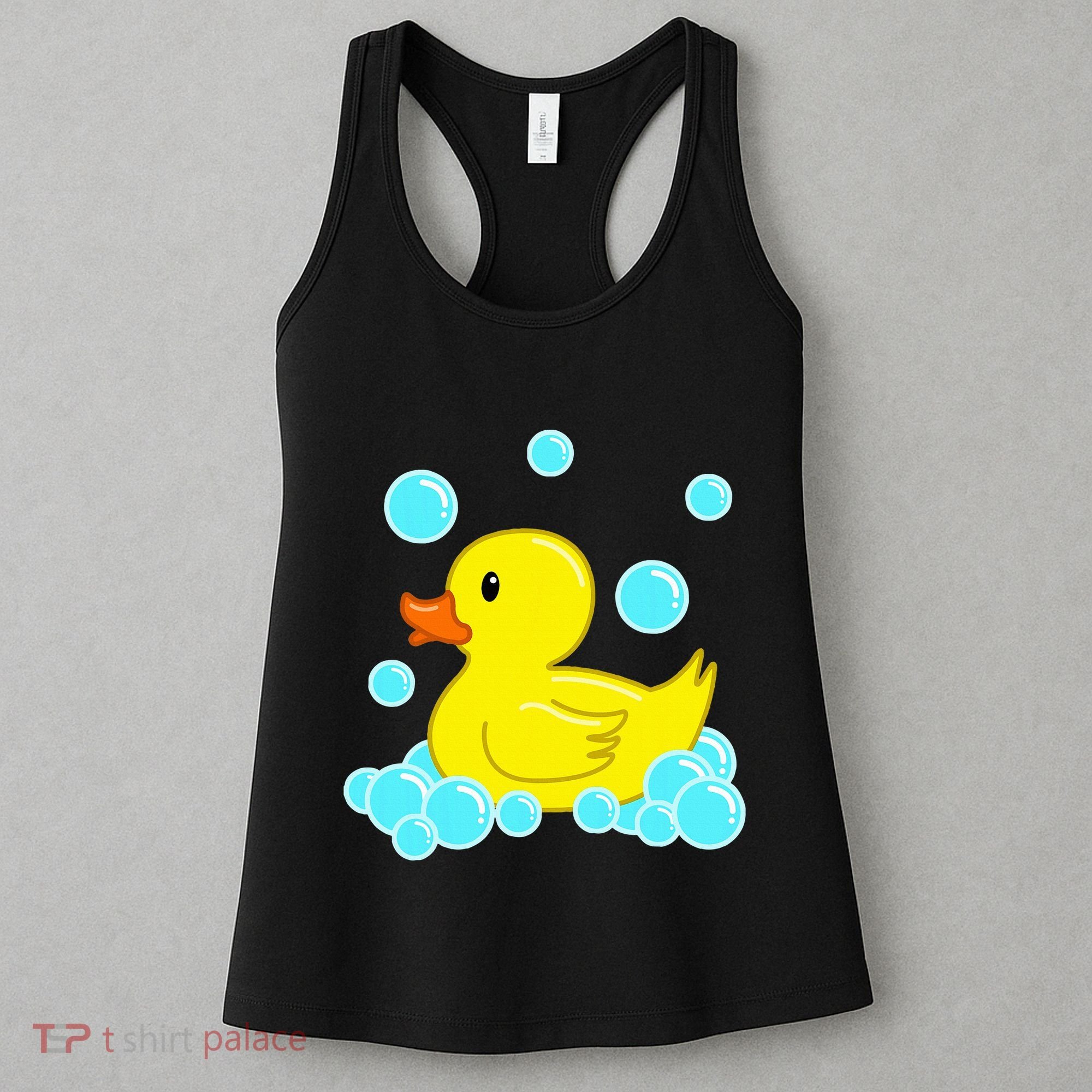 Cute Yellow Duck Duckie Bath Toys Rubber Ducky Women's Tank Top