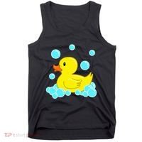 Cute Yellow Duck Duckie Bath Toys Rubber Ducky Tank Top thumb 0