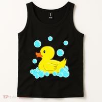 Cute Yellow Duck Duckie Bath Toys Rubber Ducky Tank Top thumb 2