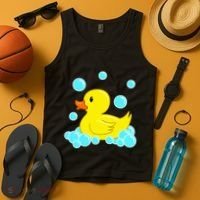 Cute Yellow Duck Duckie Bath Toys Rubber Ducky Tank Top thumb 4