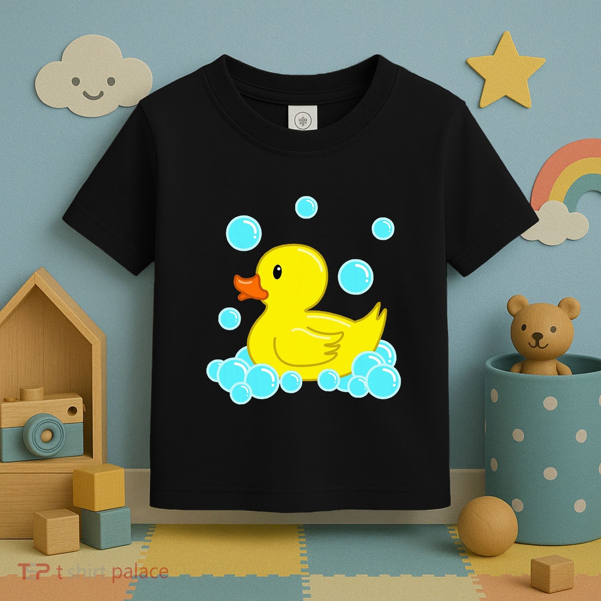Cute Yellow Duck Duckie Bath Toys Rubber Ducky Toddler T-Shirt