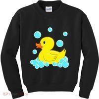 Cute Yellow Duck Duckie Bath Toys Rubber Ducky Kids Sweatshirt thumb 0