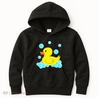 Cute Yellow Duck Duckie Bath Toys Rubber Ducky Kids Hoodie thumb 0