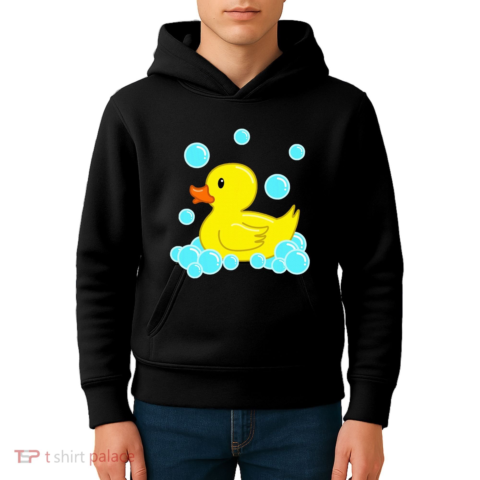 Cute Yellow Duck Duckie Bath Toys Rubber Ducky Kids Hoodie