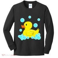 Cute Yellow Duck Duckie Bath Toys Rubber Ducky Kids Long Sleeve Shirt thumb 0