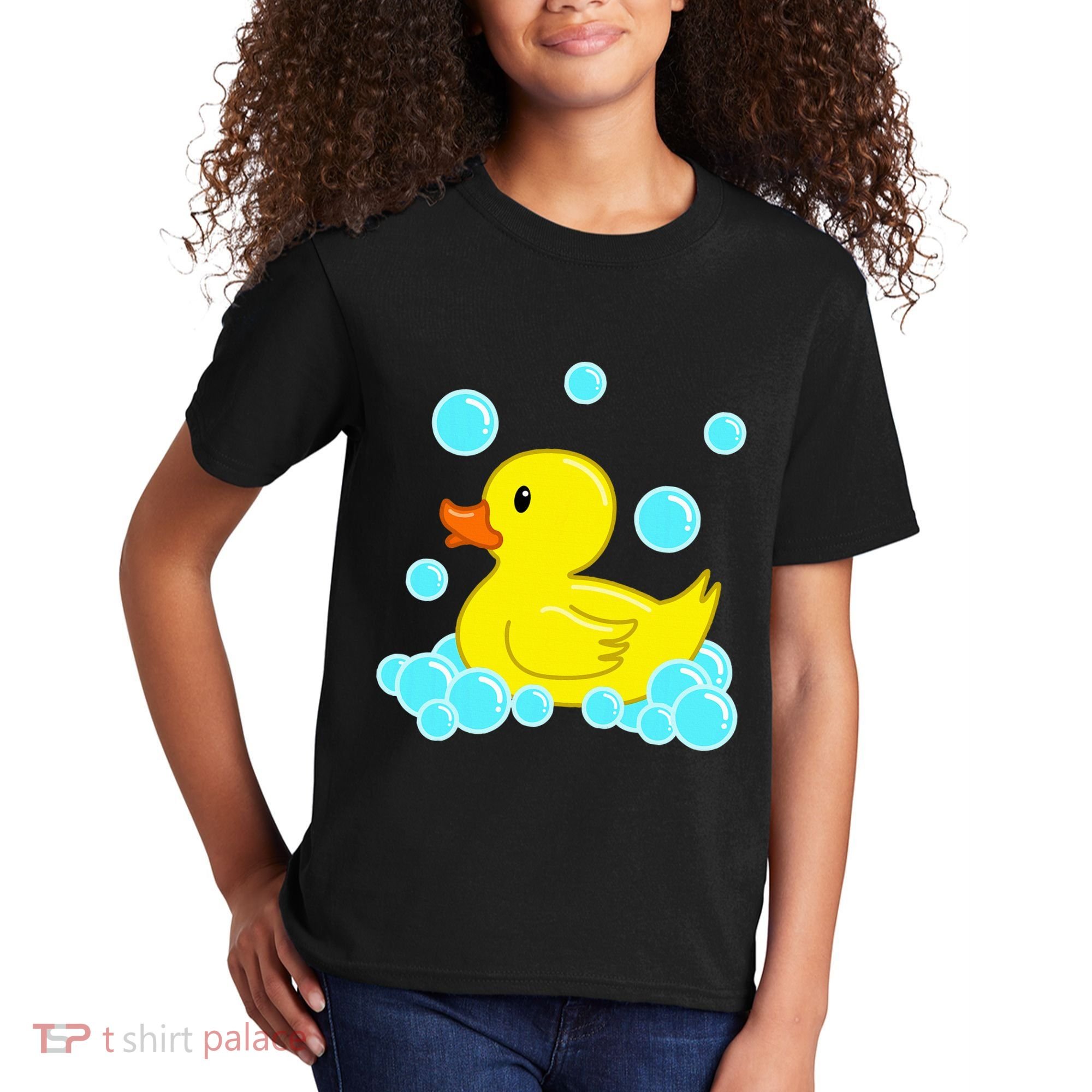 Cute Yellow Duck Duckie Bath Toys Rubber Ducky Kids T-Shirt