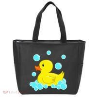 Cute Yellow Duck Duckie Bath Toys Rubber Ducky Tote Bag thumb 0