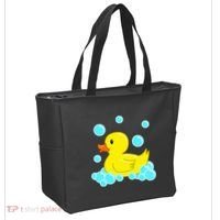 Cute Yellow Duck Duckie Bath Toys Rubber Ducky Tote Bag thumb 2
