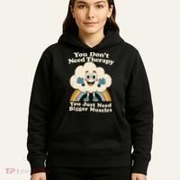 Cloud You Don't Need Therapy You Just Need Bigger Muscles  Hoodie thumb 5