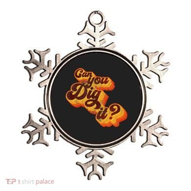 Can You Dig It Vintage Retro 70s Ornament