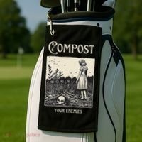 Compost Your Enemies Golf Towel thumb 2
