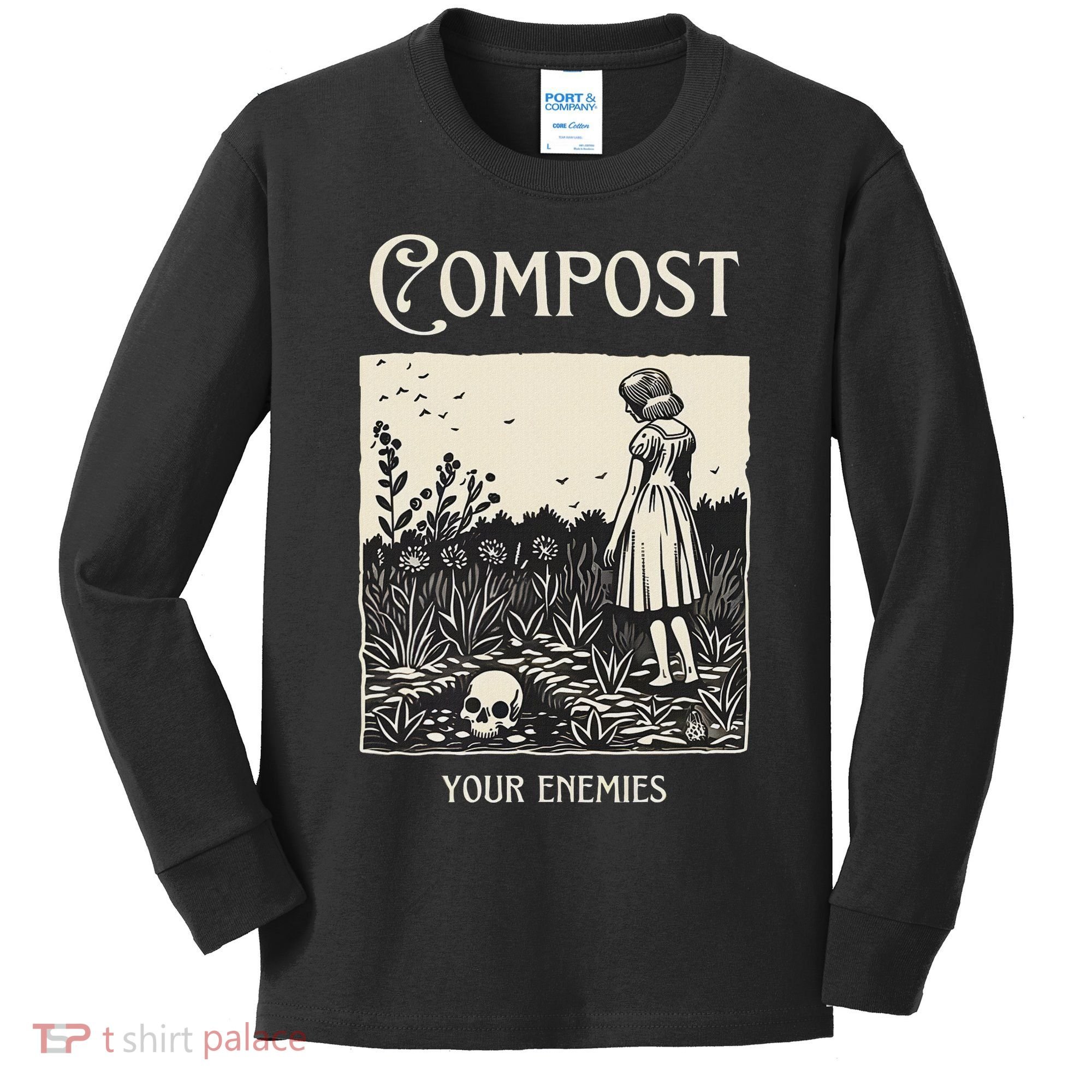 Compost Your Enemies Kids Long Sleeve Shirt
