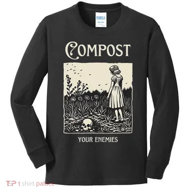 Compost Your Enemies Kids Long Sleeve Shirt
