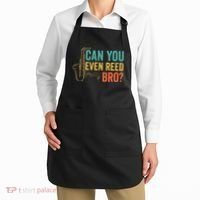 Can You Even Reed Bro Funny Saxophone Player Apron thumb 2