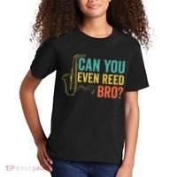 Can You Even Reed Bro Funny Saxophone Player Kids T-Shirt thumb 2