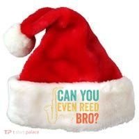 Can You Even Reed Bro Funny Saxophone Player Santa Hat thumb 0