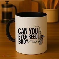 Can You Even Reed Bro Funny Saxophone Coffee Mug thumb 4