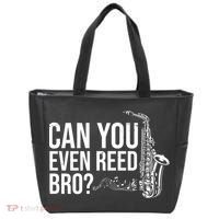 Can You Even Reed Bro Funny Saxophone Tote Bag thumb 0