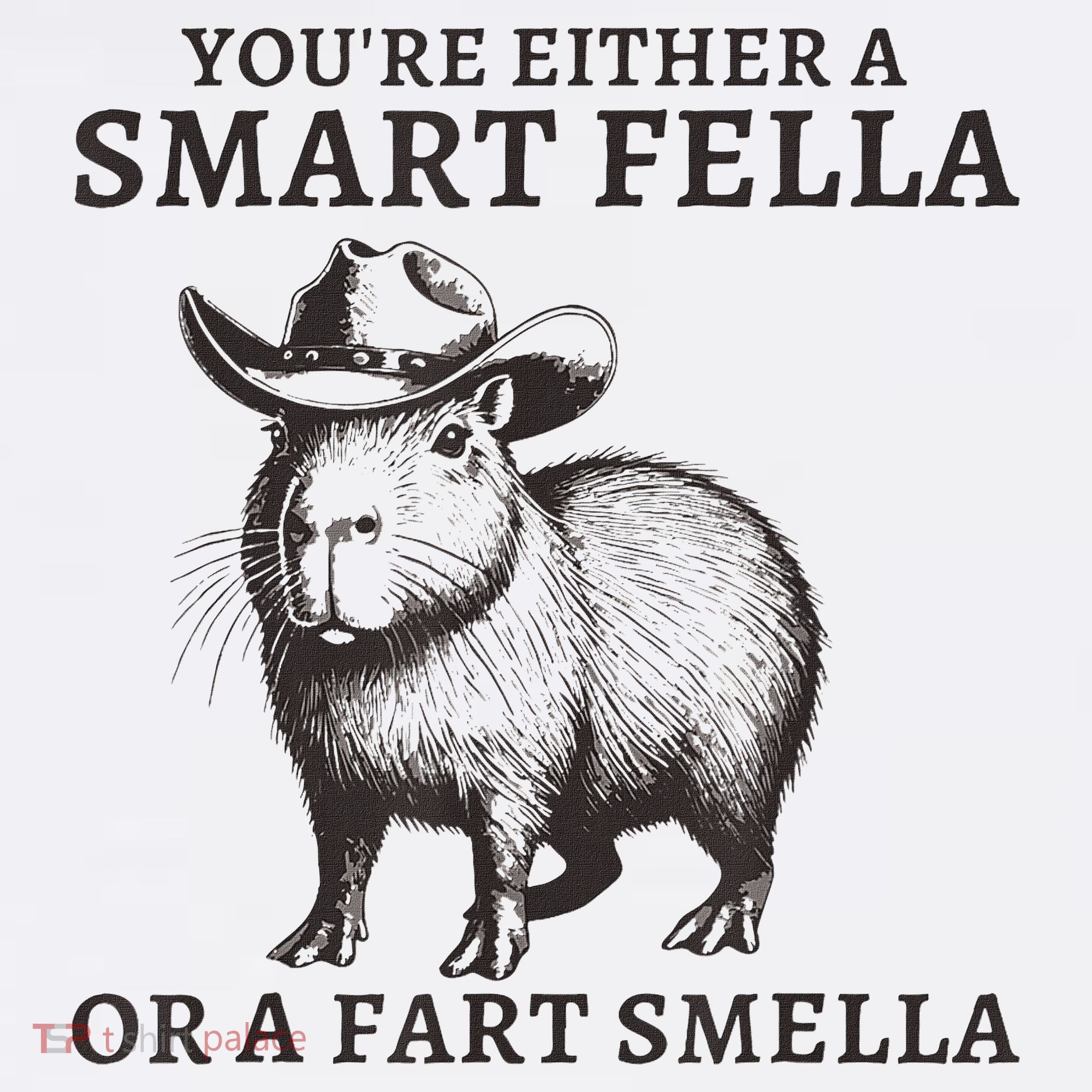 Capybara YouRe Either A Smart Fella Or A Fart Smella Polo