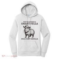 Capybara YouRe Either A Smart Fella Or A Fart Smella Women's Hoodie thumb 0