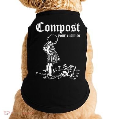 Compost Your Enemies Vintage Dark Doggie Tank