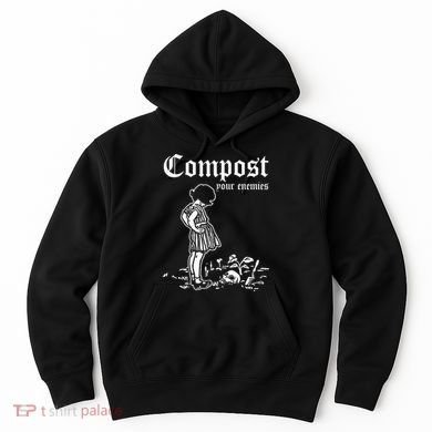 Compost Your Enemies Vintage Dark Hoodie