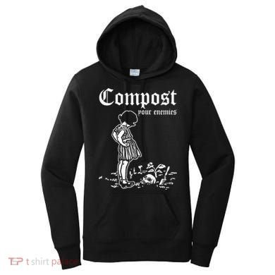 Compost Your Enemies Vintage Dark Women's Hoodie
